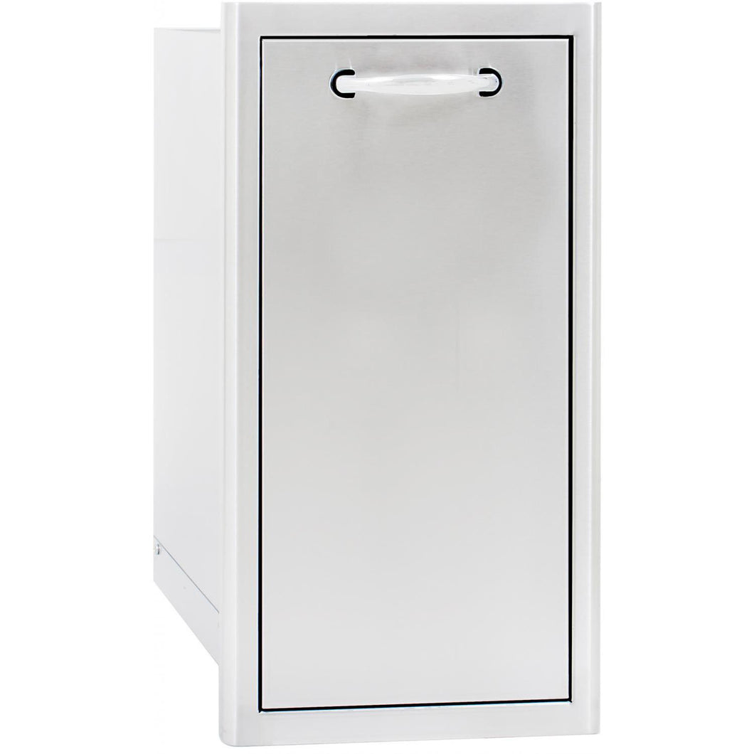 Blaze 13-Inch Narrow Roll-Out Stainless Steel Trash Bin
