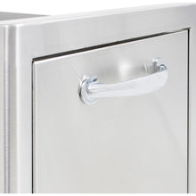 Blaze 13-Inch Narrow Roll-Out Stainless Steel Trash Bin