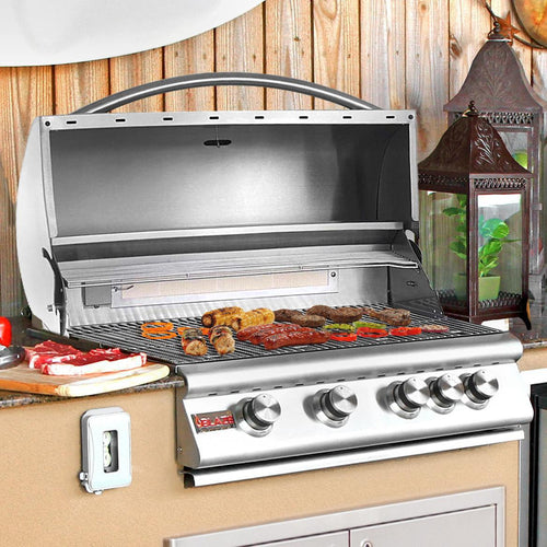Blaze 32-Inch 4-Burner Built-In Grill With Rear Infrared Burner - The Garden District