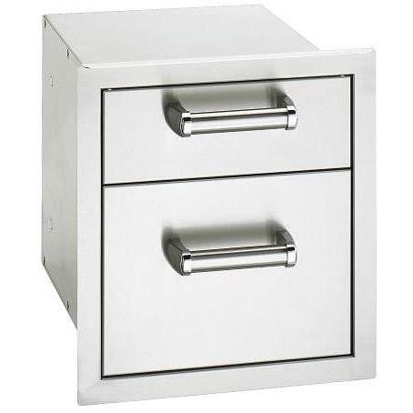 Fire Magic Premium Flush 14-Inch Double Access Drawer - 53802SC - The Garden District