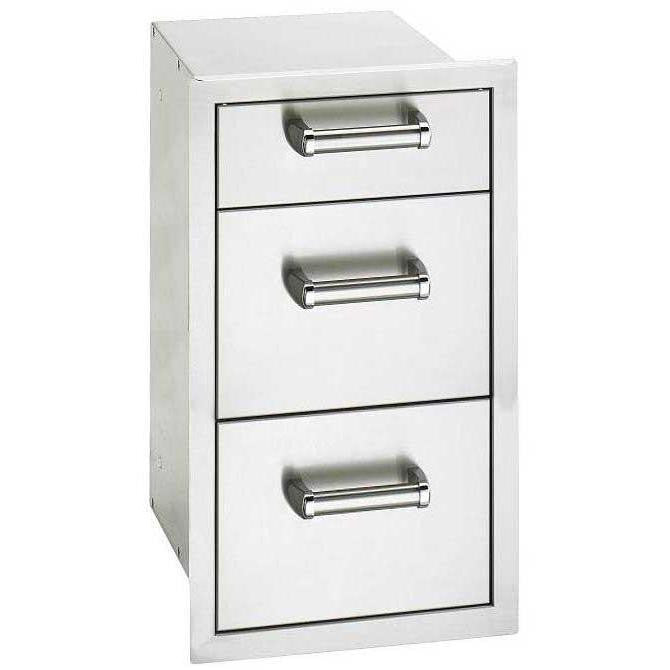 Fire Magic Premium Flush 14-Inch Triple Access Drawer - 53803SC - The Garden District