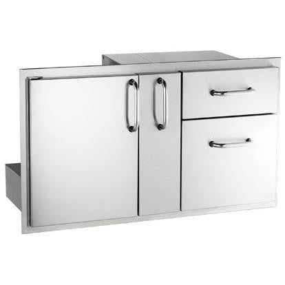 Fire Magic Select 36-Inch Access Door With Platter Storage And Double Drawer - 33816S - The Garden District