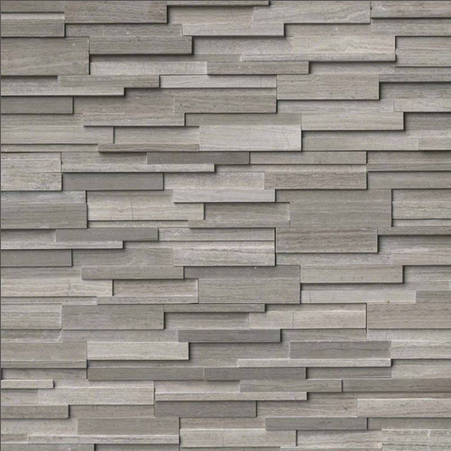 Gray Oak Panel 3D Honed Finish