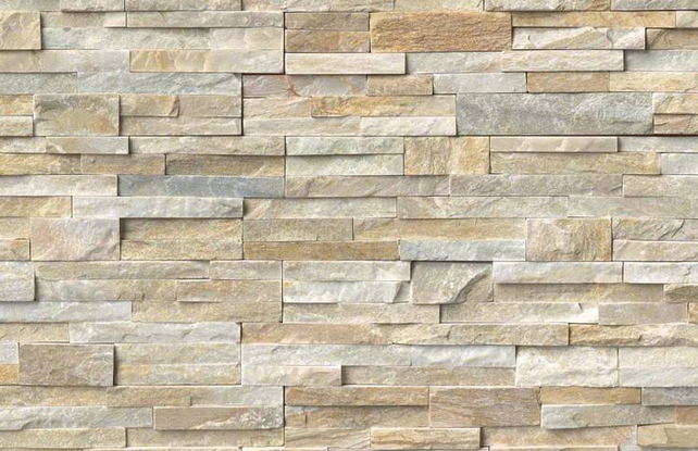New Golden Honey Stacked Stone Panels