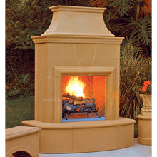 American Fyre Designs Petite Cordova Vented Outdoor Fireplace - 025-xx-N-xx-xxC