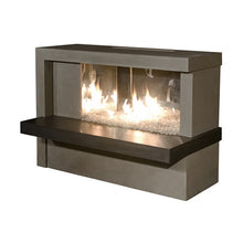 American Fyre Designs Manhattan Linear Outdoor Fireplace with Mirror Stainless Steel Liner - 082-xx-N-xx-LBNC