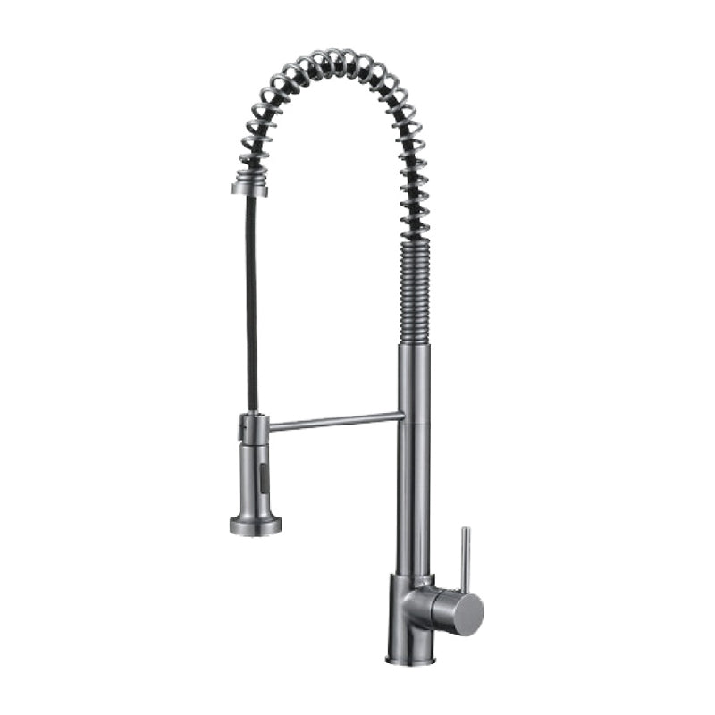 Single Hdle Sink Faucet Brass Body 24¨ High Spout W/Plate