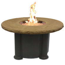 Outdoor Greatroom Colonial Chat Fire Pit Table with Mocha Supercast Top - 183-COLONIAL-48-M-K