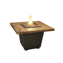American Fyre Designs French Barrel Oak Cosmo Square Firetable - 640-BA-FO-V2xC