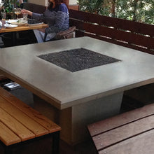 American Fyre Designs Cosmopolitan Square Dining Firetable - 642-xx-11-V6xC
