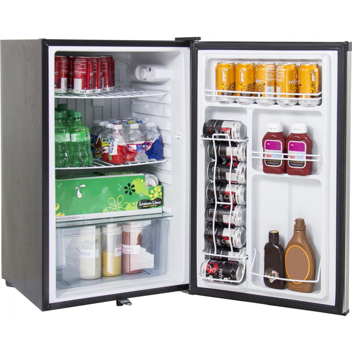 Blaze 20-Inch 4.5 Cu. Ft. LEFT Hinge Compact Refrigerator With Stainless Steel Door & Towel Bar Handle - The Garden District