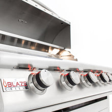 Blaze 40-Inch 5-Burner Built-In Gas Grill With Rear Infrared Burner - The Garden District