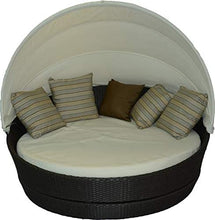 Round Canopy Bed With 360° Rotation