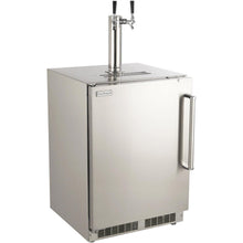 Fire Magic 24-Inch Left Hinged Outdoor Built-In Dual Tap Kegerator - Stainless Steel - 3594-DL - The Garden District