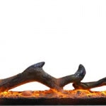 Amantii 48 Inch Electric Fireplace - WM-FM-48-5823-BG-EMBER/ ICE