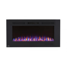 Napoleon Allure Phantom 42-Inch Linear Wall Mount Electric Fireplace With Mesh Front - NEFL42FH-MT