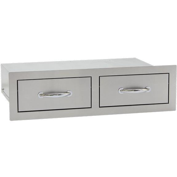 Summerset 30-Inch Stainless Steel Flush Mount Horizontal Double Access Drawer - SSHDR-2