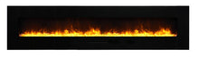 Amantii 88 Inch Electric Fireplace - WM-FM-88-10023-BG-EMBER/ ICE