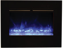 Amantii Zero Clearance 26 Inch Flush Mount Electric Fireplace - ZECL-26-2923-FM-BG-EMBER /ICE