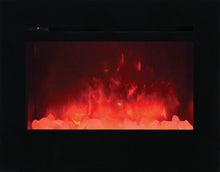 Amantii Zero Clearance 30 Inch Flush Mount Electric Fireplace - ZECL-30-3226-FLUSHMT-BG-EMBER/ ICE