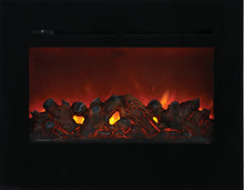 Amantii Zero Clearance 30 Inch Flush Mount Electric Fireplace - ZECL-30-3226-FLUSHMT-BG-EMBER/ ICE
