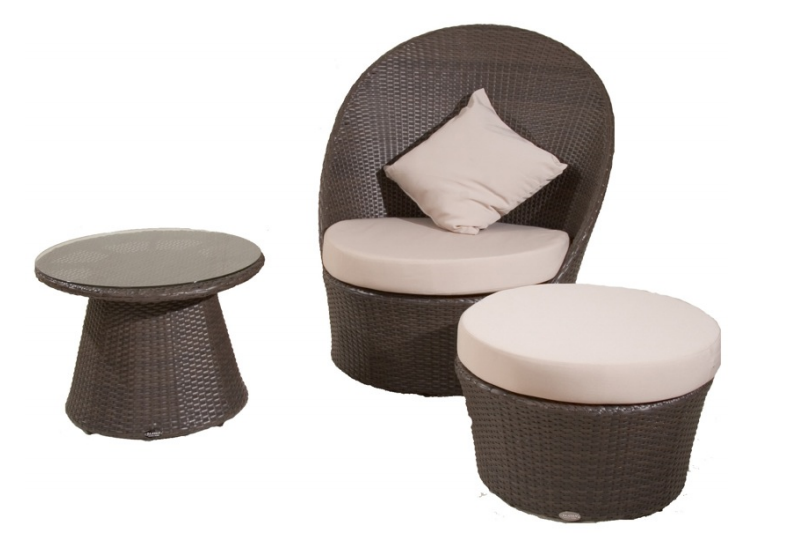 Zen Sofa Set - Coffee Table & Lounge Chair