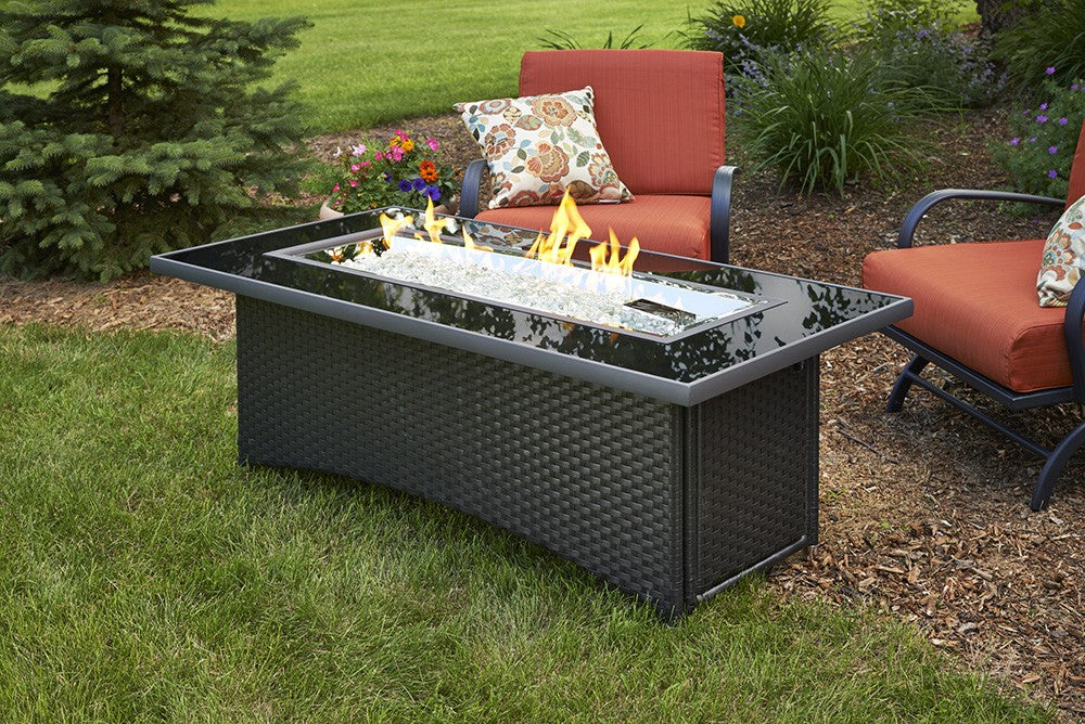 Outdoor Greatroom Montego Fire Pit Table - Black - 183-MG-1242-BLK-K
