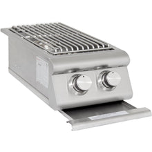 Blaze LTE Built-In Gas Stainless Steel Double Side Burner With Lid