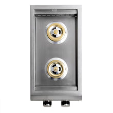 Blaze LTE Built-In Gas Stainless Steel Double Side Burner With Lid