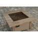 Outdoor Greatroom Square Napa Valley Fire Pit Table - Black - 183-NV-2424-BLK-K