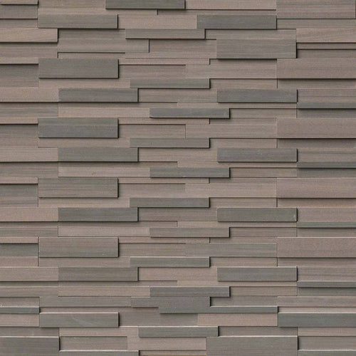 Brown Wave 3D Honed Stacked Stone Panels