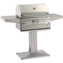 Fire Magic Legacy 24-Inch Smoker Charcoal Grill On In-Ground Post - 22-SC01C-G6