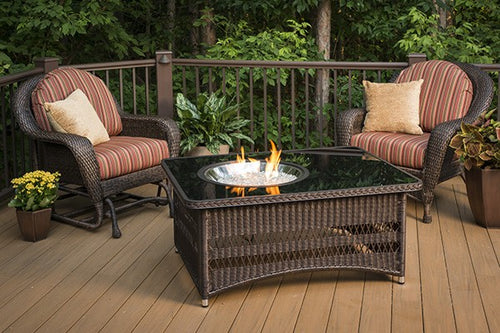 Outdoor Greatroom Naples Fire Pit Table - 183-MCR-1242-BLK-K