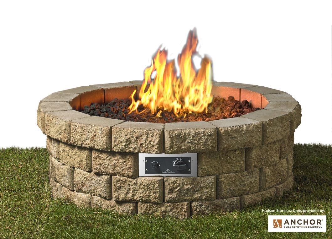 Outdoor Greatroom Hudson Stone™ Fire Pit Kit - 183-HUD-46-K