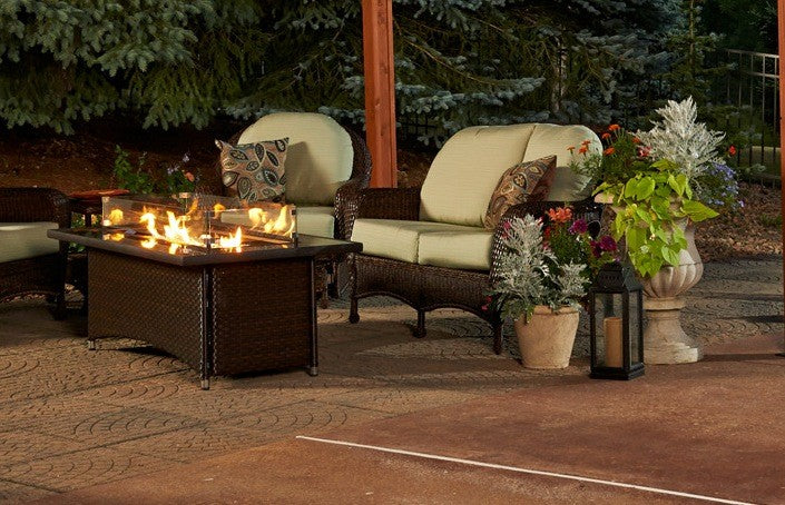 Outdoor Greatroom Montego Fire Pit Table - Brown - 183-MG-1242-BRN-K