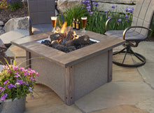 Outdoor Greatroom Pine Ridge 2424 Square Fire Pit Table - 183-PR-2424
