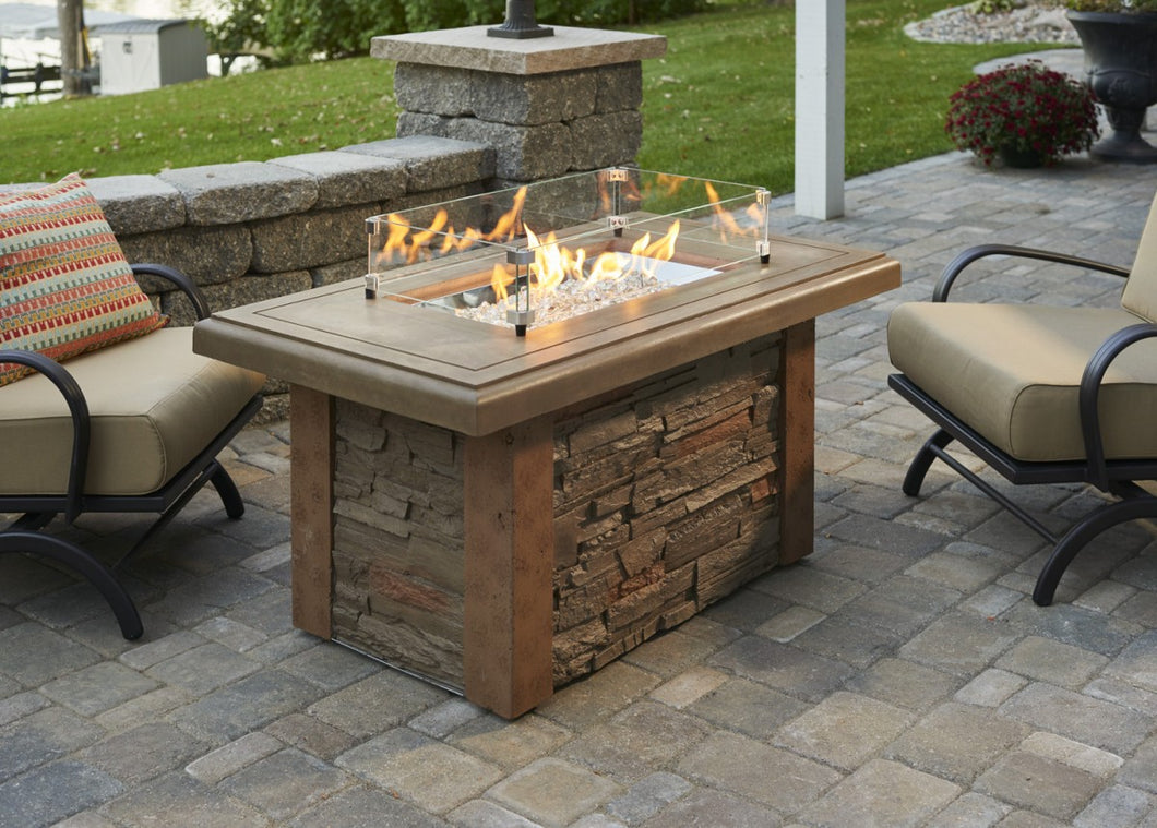 Outdoor Greatroom Linear Sierra Fire Pit Table - 183-SL-1224-M