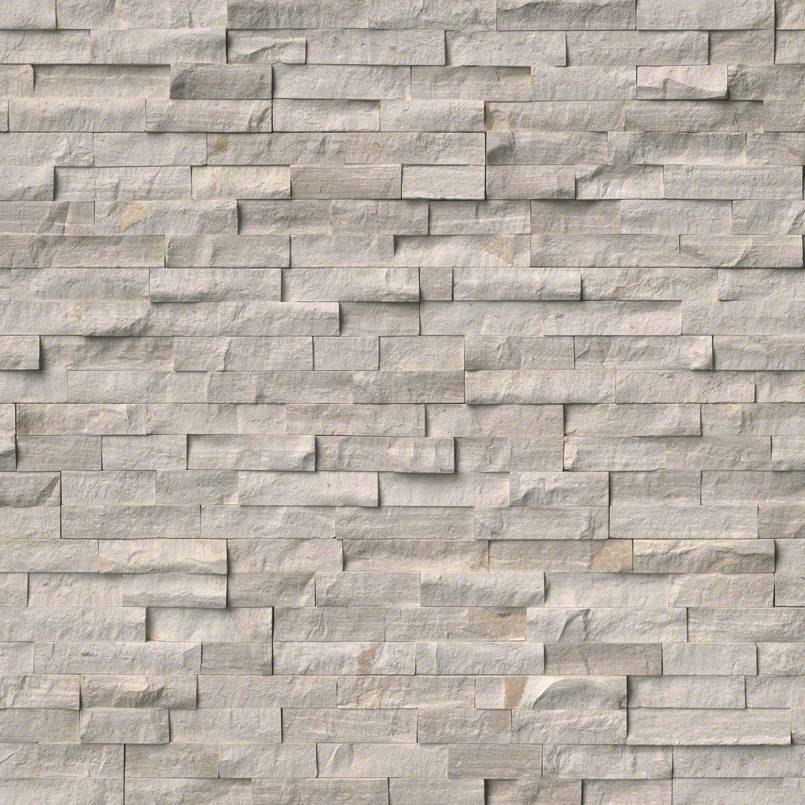 White Oak Splitface Stacked Stone Panels